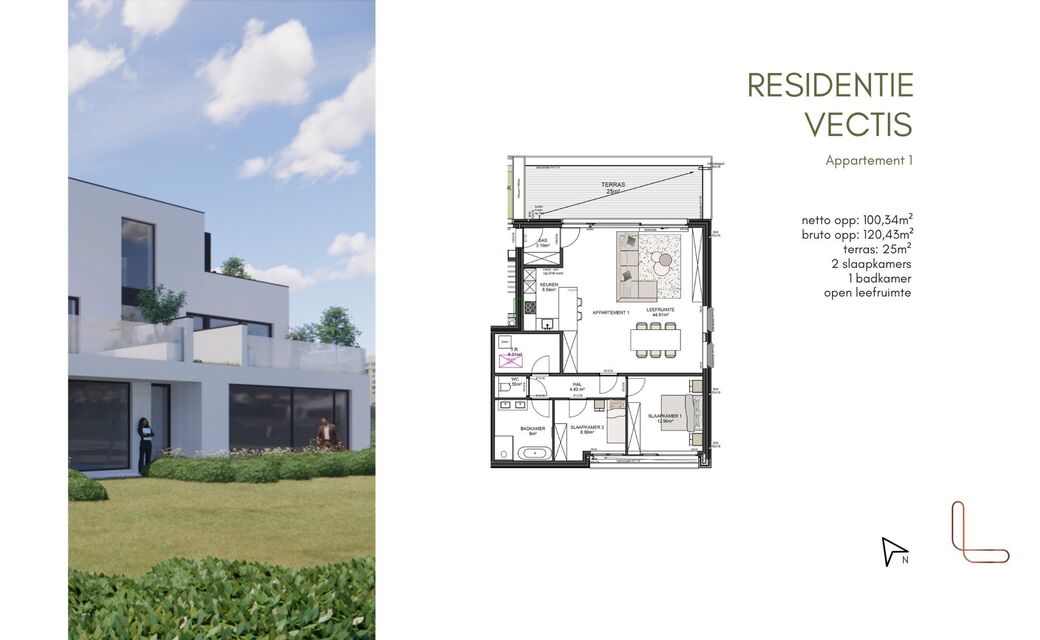 Appartement te koop in Halen