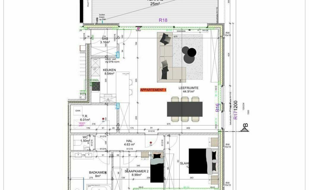 Appartement te koop in Halen